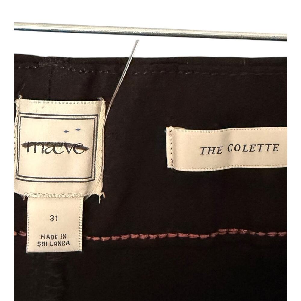 Maeve The Colette High-Rise Wide-Leg Full Length Pants Women's 31 Black NEW - Picture 3 of 8
